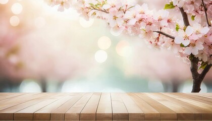 Naklejka na ściany i meble 桜　お花見　フレーム　背景　AI生成画像
