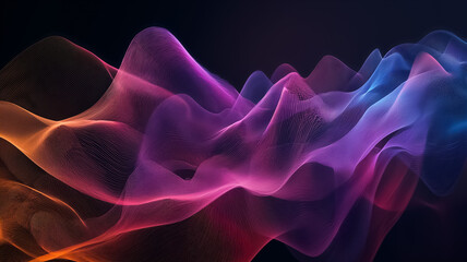 intersection of sound and color in an abstract representation, background image