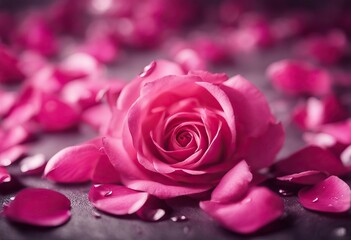  petals rose way pink