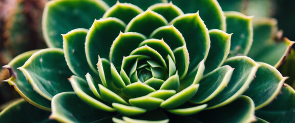 The fine details of a succulent's intricate pattern emphasizing the symmetry of the leaves and the unique textures
