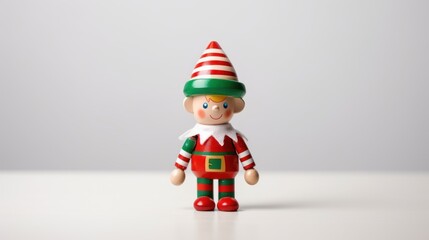 3D Illustration of a Pinocchio Figure with Clipping Path Generative AI