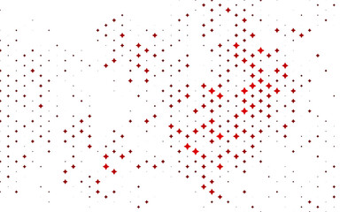 Light Red vector pattern with christmas stars. Decorative shining illustration with stars on abstract template. The pattern can be used for new year ad, booklets.
