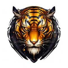 Generate AI image of Tiger head vector