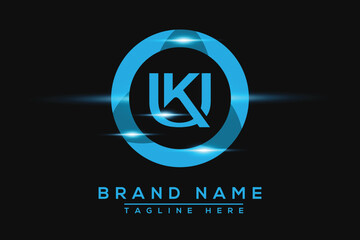 KU Blue logo Design. Vector logo design for business.