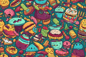 Fototapeta premium Abstract seamless pattern background. Modern stylish abstract texture. Abstract simple seamless pattern. Vintage seamless pattern. Light modern simple wallpaper. Trendy minimalist seamless pattern.