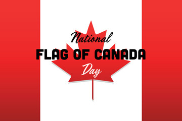 Festive banner for National Flag of Canada Day