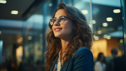 Obraz premium portrait of a woman in the city