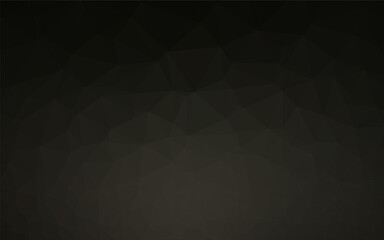 Obraz premium Dark Black vector triangle mosaic template. Colorful illustration in abstract style with gradient. Template for a cell phone background.