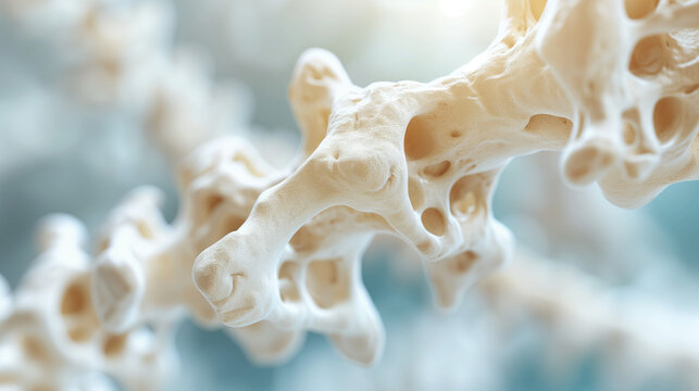 Serious osteoporosis, hand bones