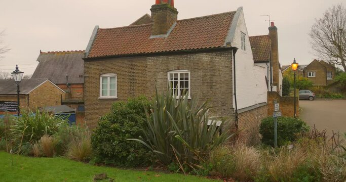 A typical house with a beautiful garden in the London district of Twickenham.