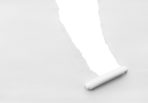 White Torn Paper Background