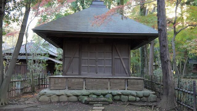 Construction on an ancient Shinto temple in Tokyo. Shintoism is the indigenous religion of Japan, an animistic belief that today is so embedded in the customs and daily lives of the Japanese.