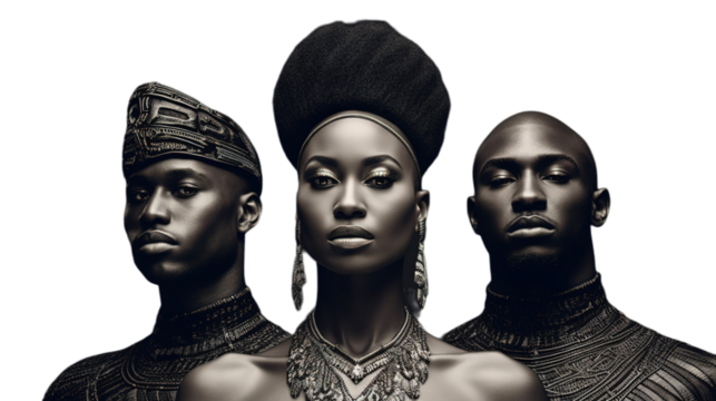 Black History Month isolated on transparent background, Generative ai.