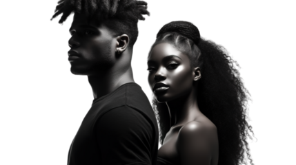 Black History Month isolated on transparent background, Generative ai.