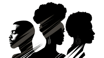 Black History Month isolated on transparent background, Generative ai.