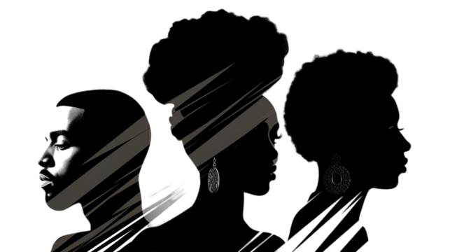 Black History Month isolated on transparent background, Generative ai.