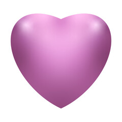 purple heart 3D for decoration