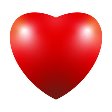 red heart 3D for decoration