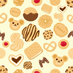 SEAMLESS PATTERN OF BISCUIT
