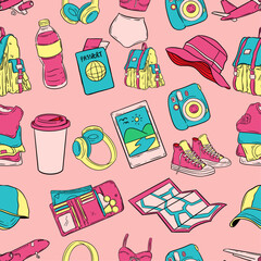 SEAMLESS PATTERN OF FANCY TRAVELING