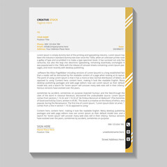 modern business and corporate letterhead