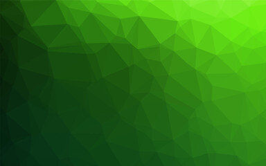 Fototapeta premium Light Green vector blurry triangle pattern. Shining colored illustration in a Brand new style. The best triangular design for your business.