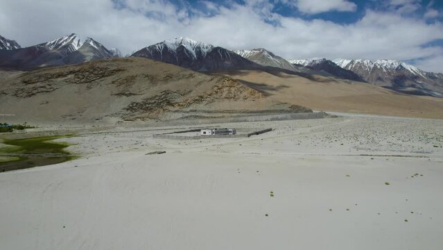 Pangong Tso, Ladakh Village Merak, 4K Drone Footage