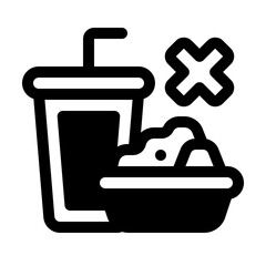 Fasting Glyph Icon