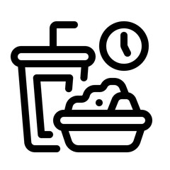 Iftar Line Icon