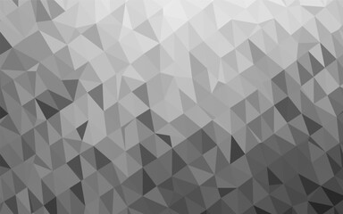 Obraz premium Light Silver, Gray vector abstract mosaic pattern. Shining illustration, which consist of triangles. Template for a cell phone background.