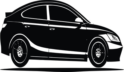 Car vector design illustration silhouette