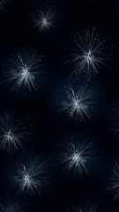 Dazzling Firework Panorama on Dark Blue Night Generative AI