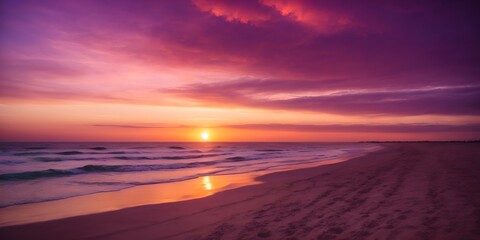 sunset at the beach