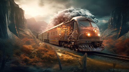 Train on a Mysterious Land Generative AI