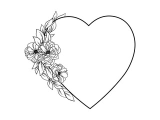 Valentine Background with Flower Arrangement
