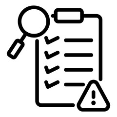 risk management outline icon