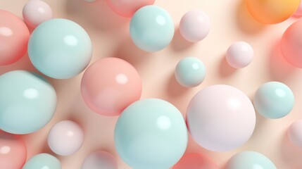 Seamless pattern with pastel Easter eggs. illustration. Generative AI