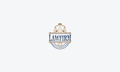 Attorney and lawyers logo design vector template