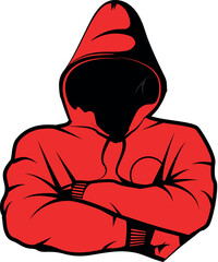 Hacker Head Logo Vector Template Illustration Design. Mascot Hacker Logo design