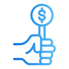 money gradient icon