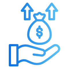 revenue gradient icon