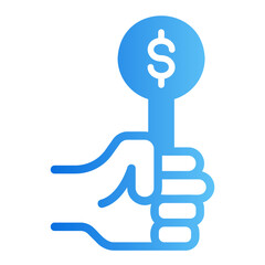 money gradient icon
