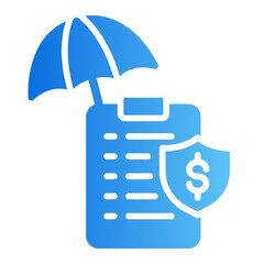 insurance gradient icon