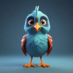 Fototapeta premium 3d bird illustration, Generated AI