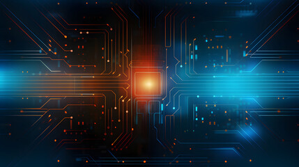 Obraz premium Abstract technology background Hi-tech communication concept futuristic digital innovation background vector illustration
