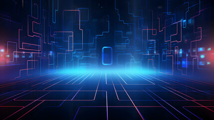 Fototapeta premium Abstract technology background Hi-tech communication concept futuristic digital innovation background vector illustration