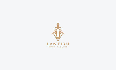 Attorney and lawyers logo design vector template