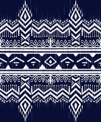 Beautiful Ethnic Ikat abstract. The seamless pattern in tribal, folk embroidery damask style. geometric art ornament print. Design for carpet, wallpaper, clothing, wrapping, fabric, ceramic.