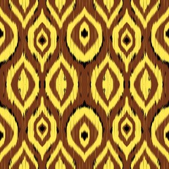 Beautiful Ethnic Ikat abstract. The seamless pattern in tribal, folk embroidery damask style. geometric art ornament print. Design for carpet, wallpaper, clothing, wrapping, fabric, ceramic.