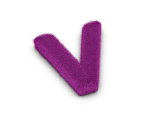 Fur letter V